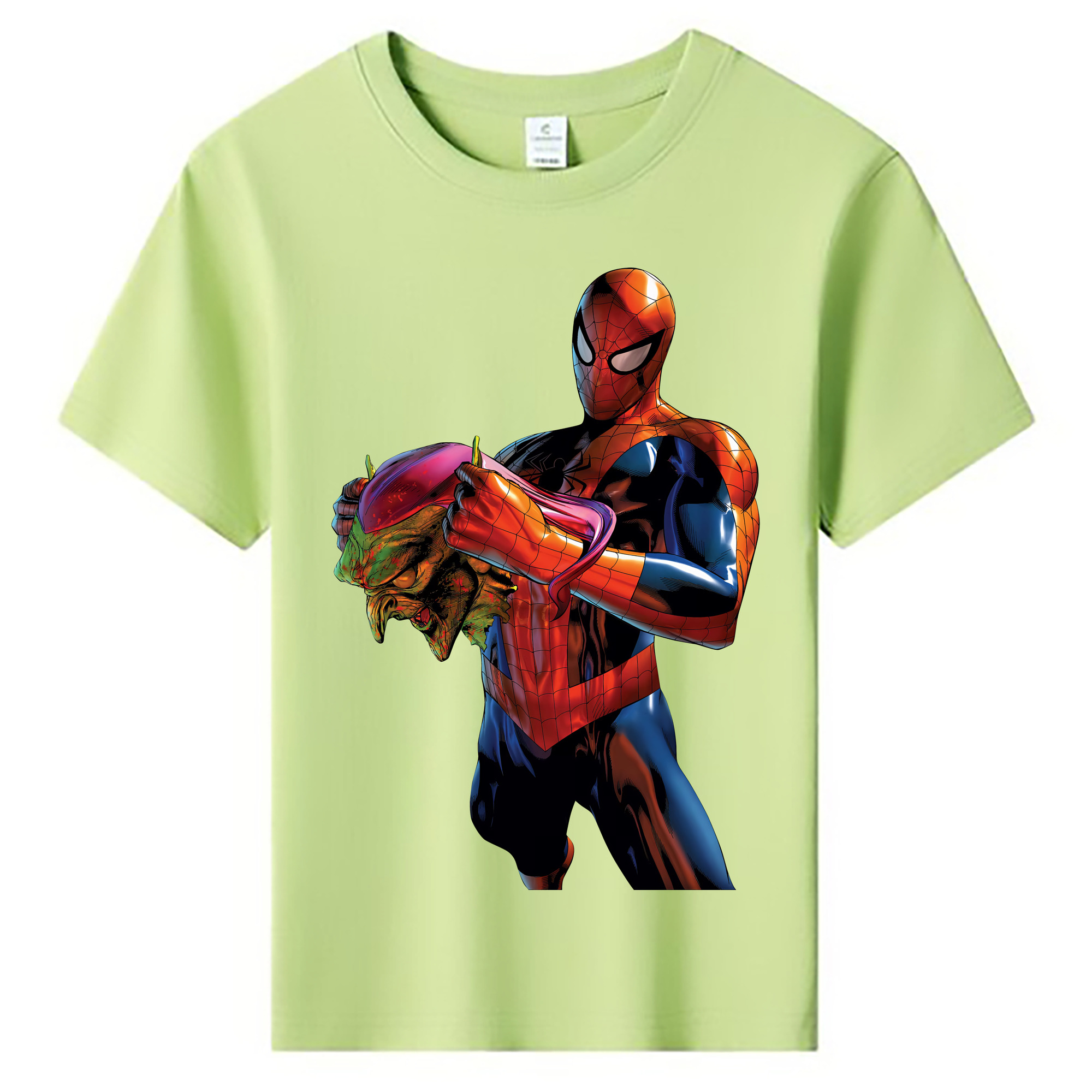 （画像用） Spider Man スパイダーマン 綿100％キッズTシャツ（フロントプリント）